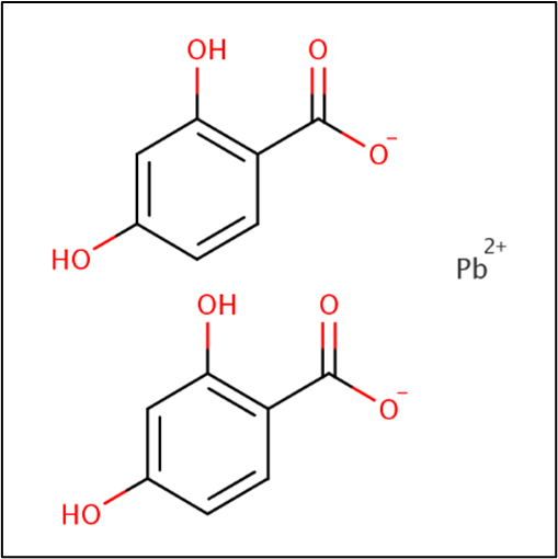 NORMAL LEAD BETA RESORCYLATE (N-LBR)